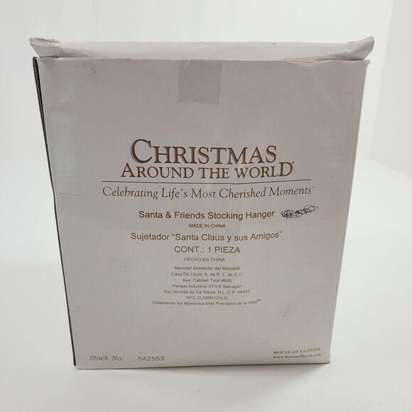 Stocking Hanger Christmas Around The World Santa And Friends House Of Lloyd B - Picture 9 of 11